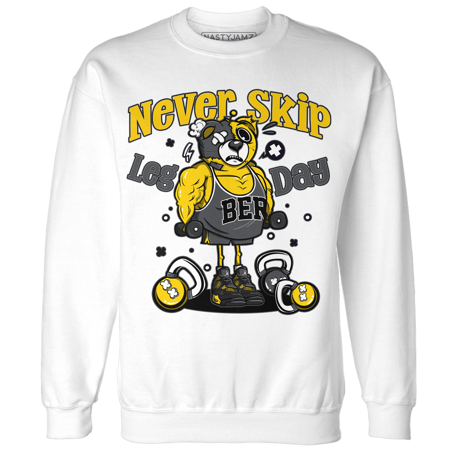 Thunder 4s Sweatshirt Match Leg Day BER - NastyJamz