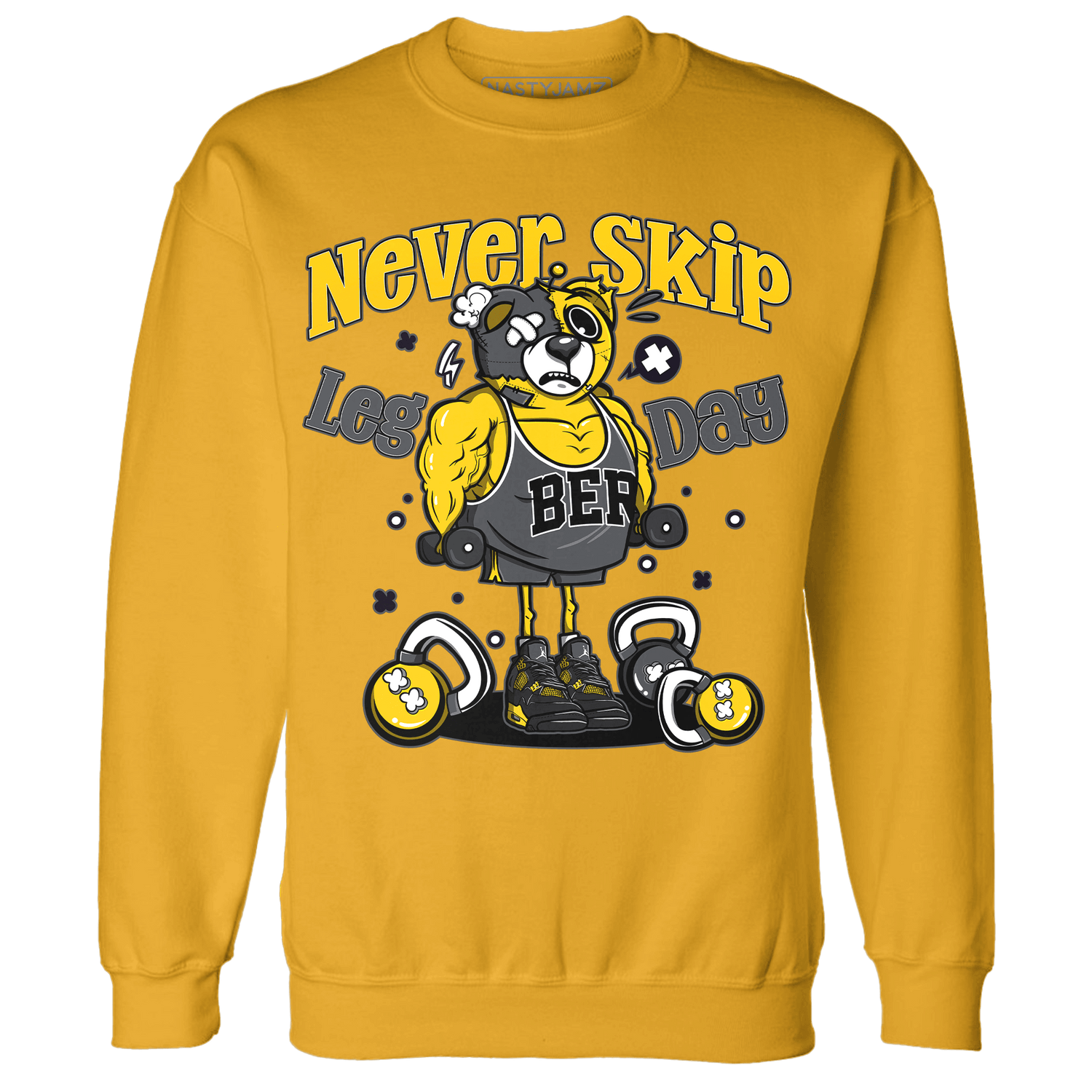 Thunder 4s Sweatshirt Match Leg Day BER - NastyJamz