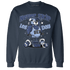 Midnight Navy 5s Sweatshirt Match Leg Day BER - NastyJamz
