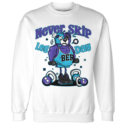 Aqua 6s Sweatshirt Match Leg Day BER - NastyJamz