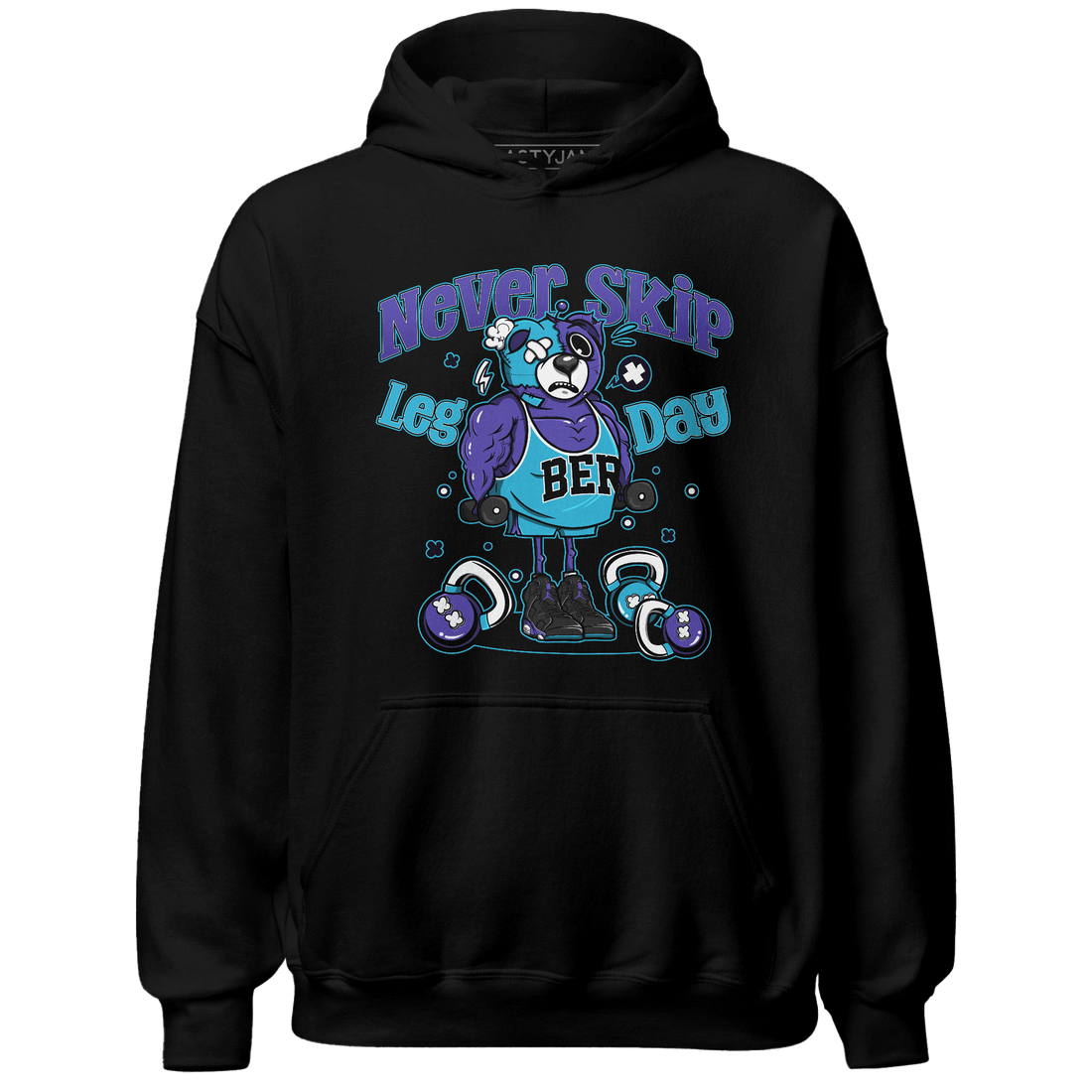 Aqua 6s Hoodie Match Leg Day BER - NastyJamz