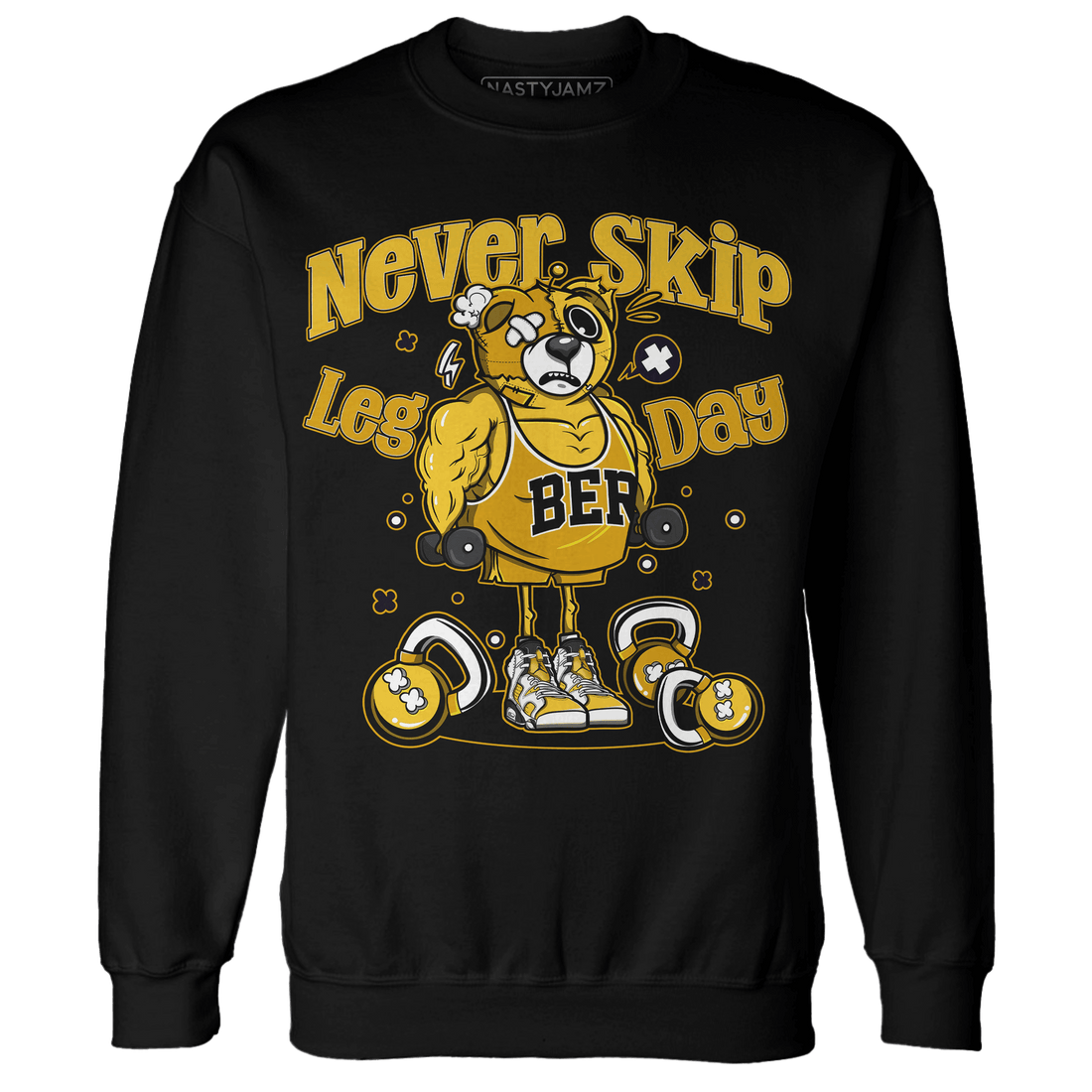 Yellow Ochre 6s Sweatshirt Match Leg Day BER - NastyJamz
