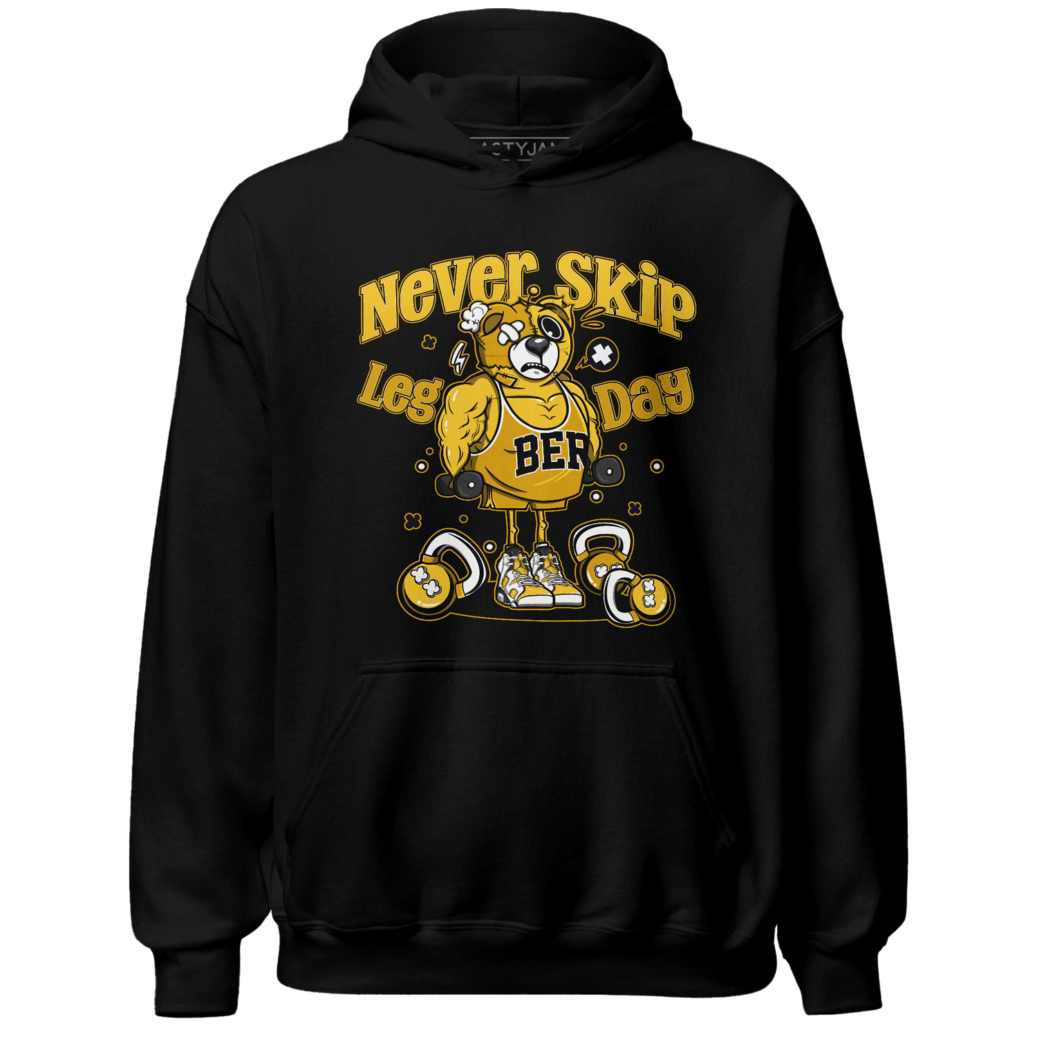 Yellow Ochre 6s Hoodie Match Leg Day BER - NastyJamz