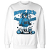 Powder Blue 9s Sweatshirt Match Leg Day BER - NastyJamz