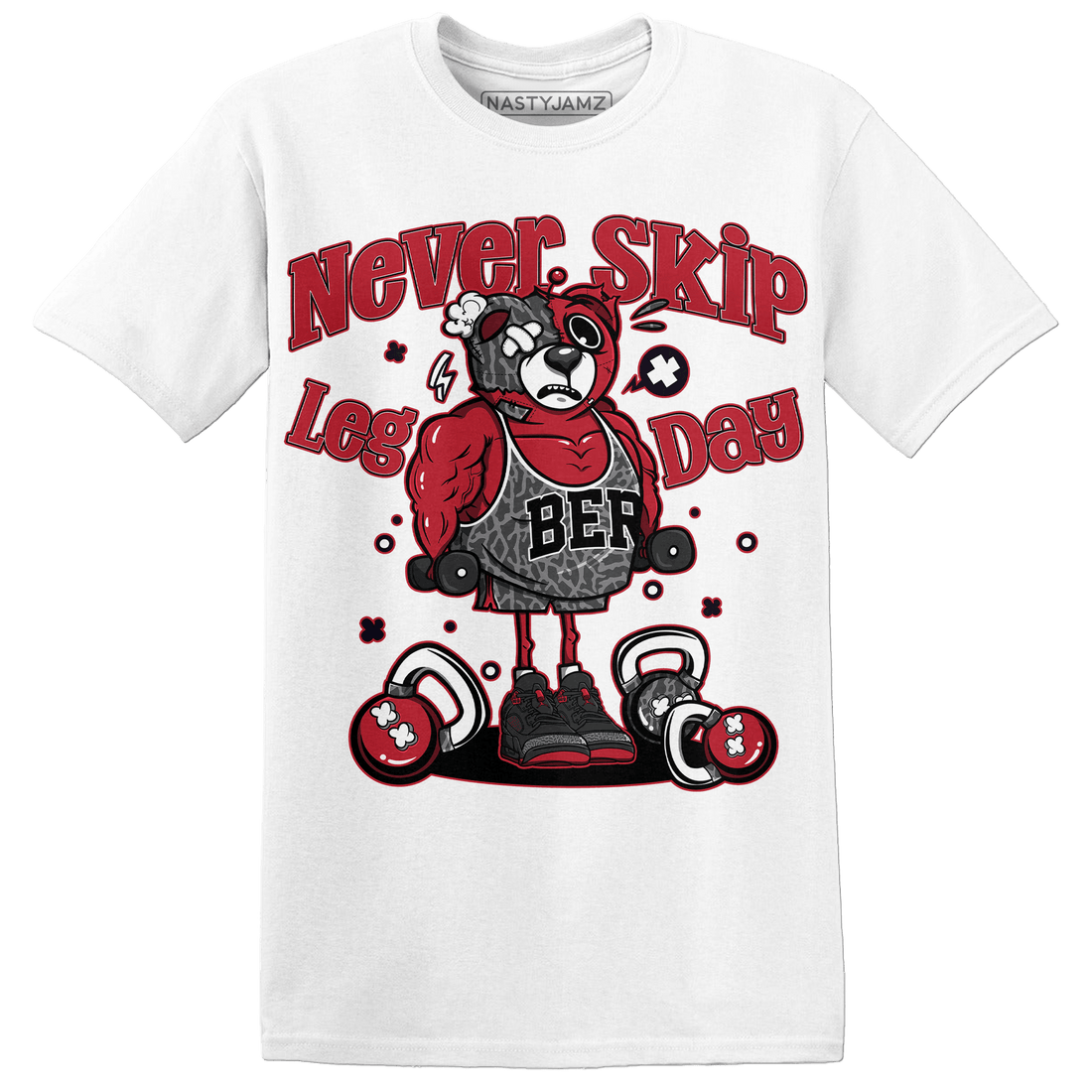 Spizike Low Bred T Shirt Match Leg Day BER - NastyJamz