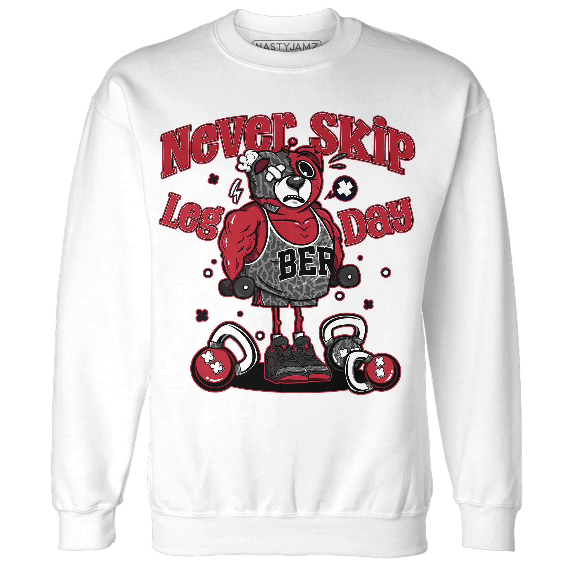 Spizike Low Bred Sweatshirt Match Leg Day BER - NastyJamz