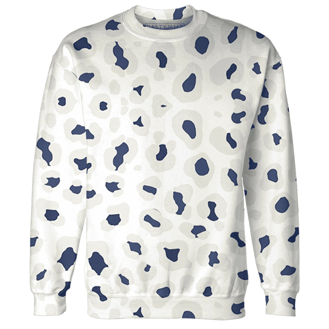 Low-Diffused-Blue-11s-Sweatshirt-Match-Leopard-Pattern-3D
