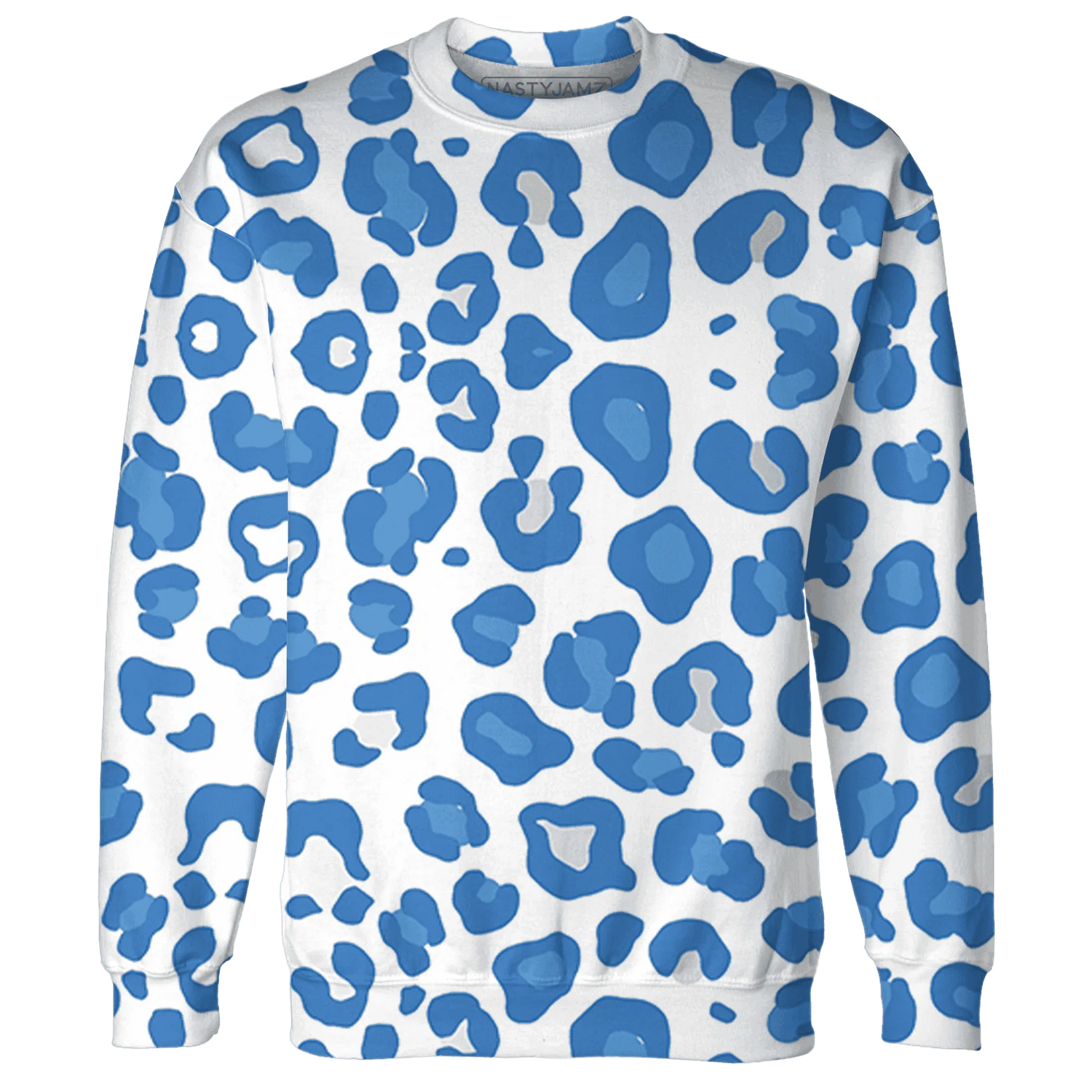 Carolina-Blue-Univercitii-17s-Sweatshirt-Match-Leopard-Pattern-3D