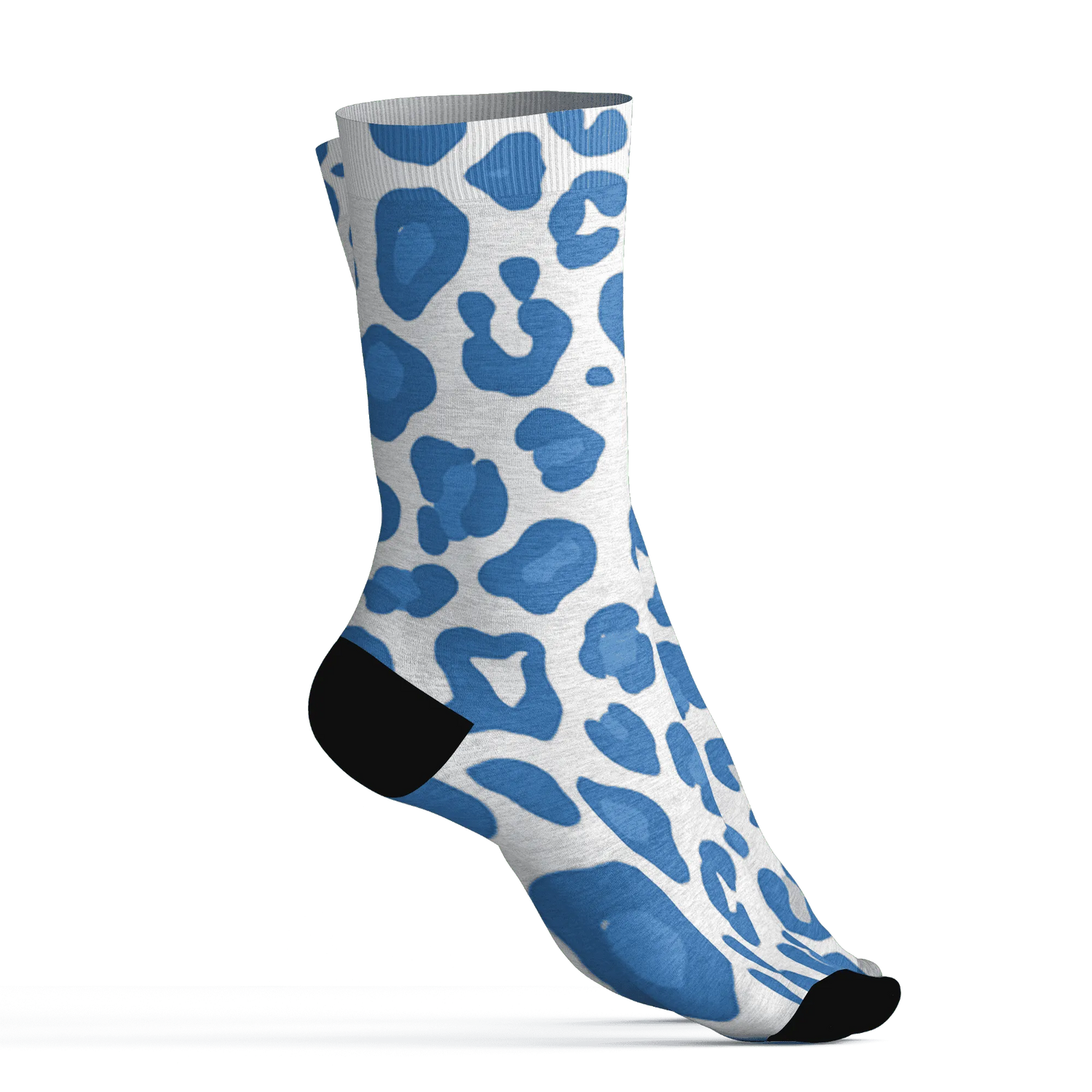Carolina-Blue-Univercitii-17s-Socks-Match-Leopard-Pattern-3D