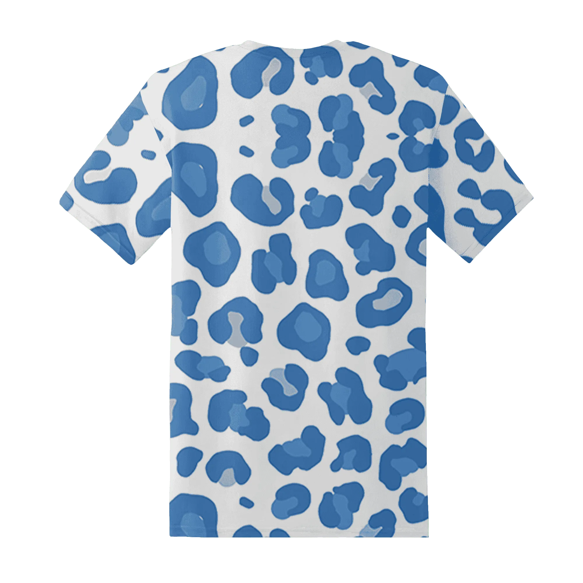 Carolina-Blue-Univercitii-17s-T-Shirt-Match-Leopard-Pattern-3D