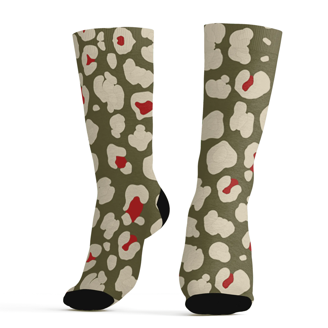 Medium-Olive-1s-Socks-Match-Leopard-Pattern-3D