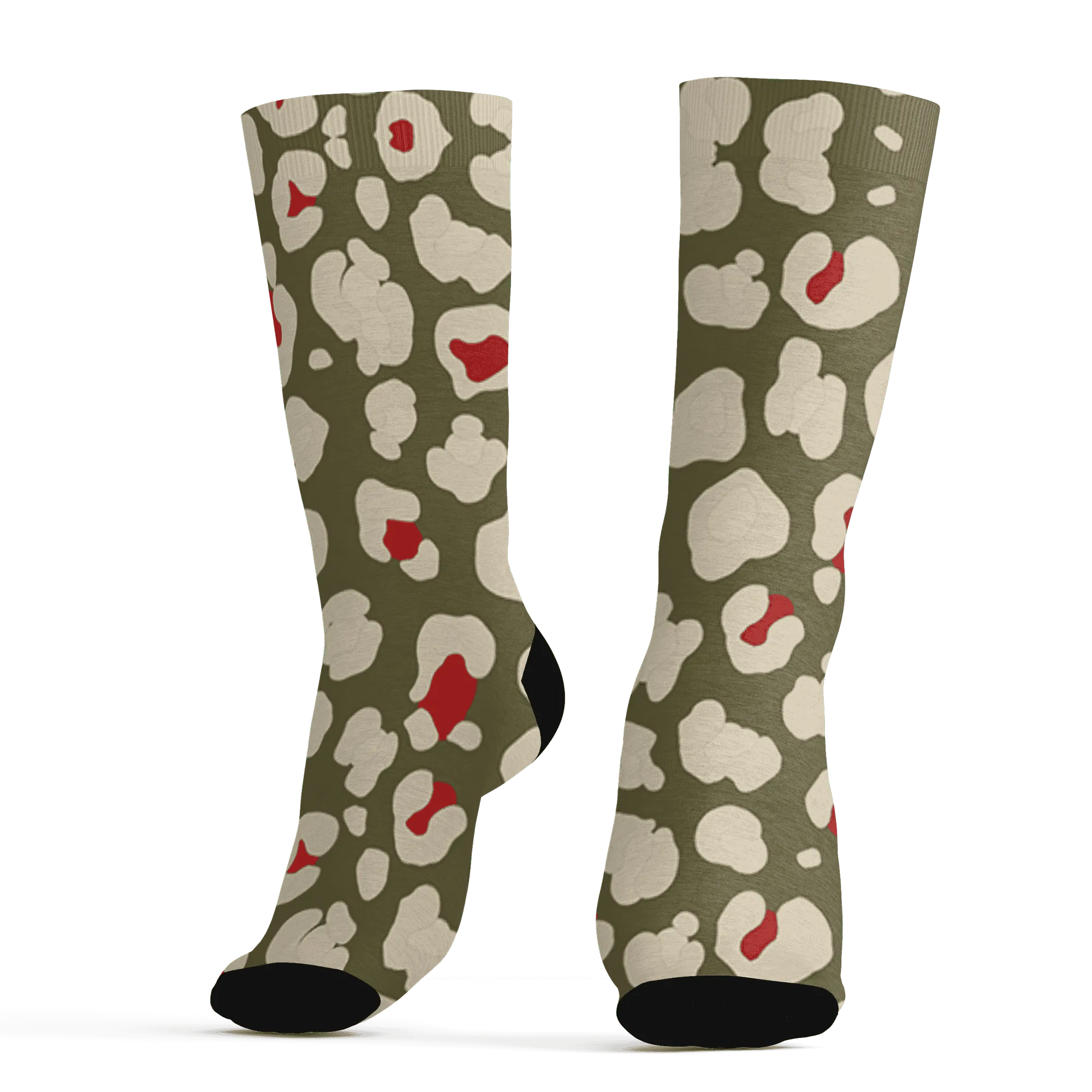 Medium-Olive-1s-Socks-Match-Leopard-Pattern-3D