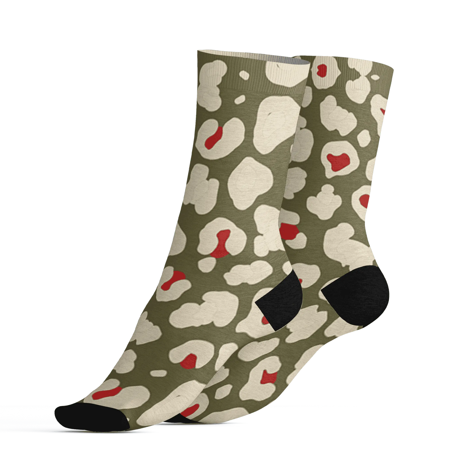 Medium-Olive-1s-Socks-Match-Leopard-Pattern-3D