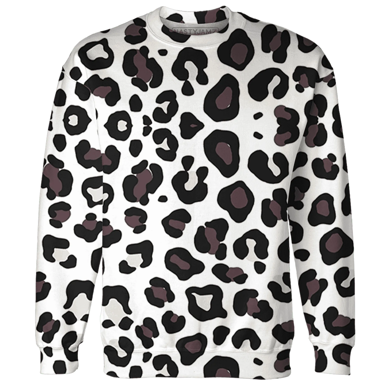 Burgundy-Crush-3s-Sweatshirt-Match-Leopard-Pattern-3D