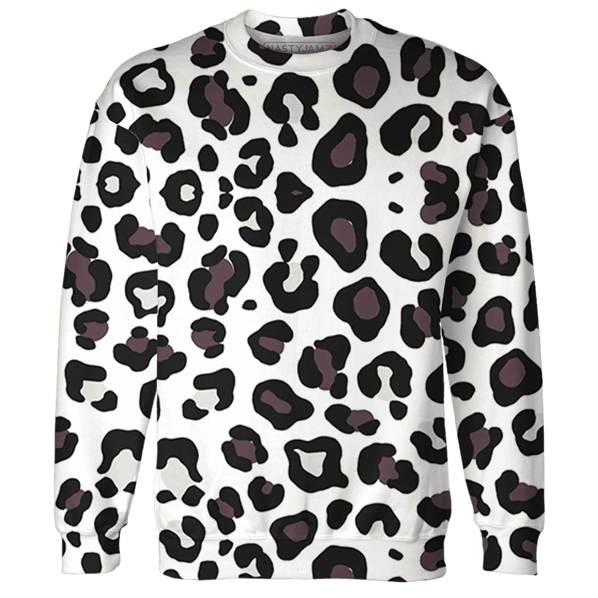 Burgundy-Crush-3s-Sweatshirt-Match-Leopard-Pattern-3D