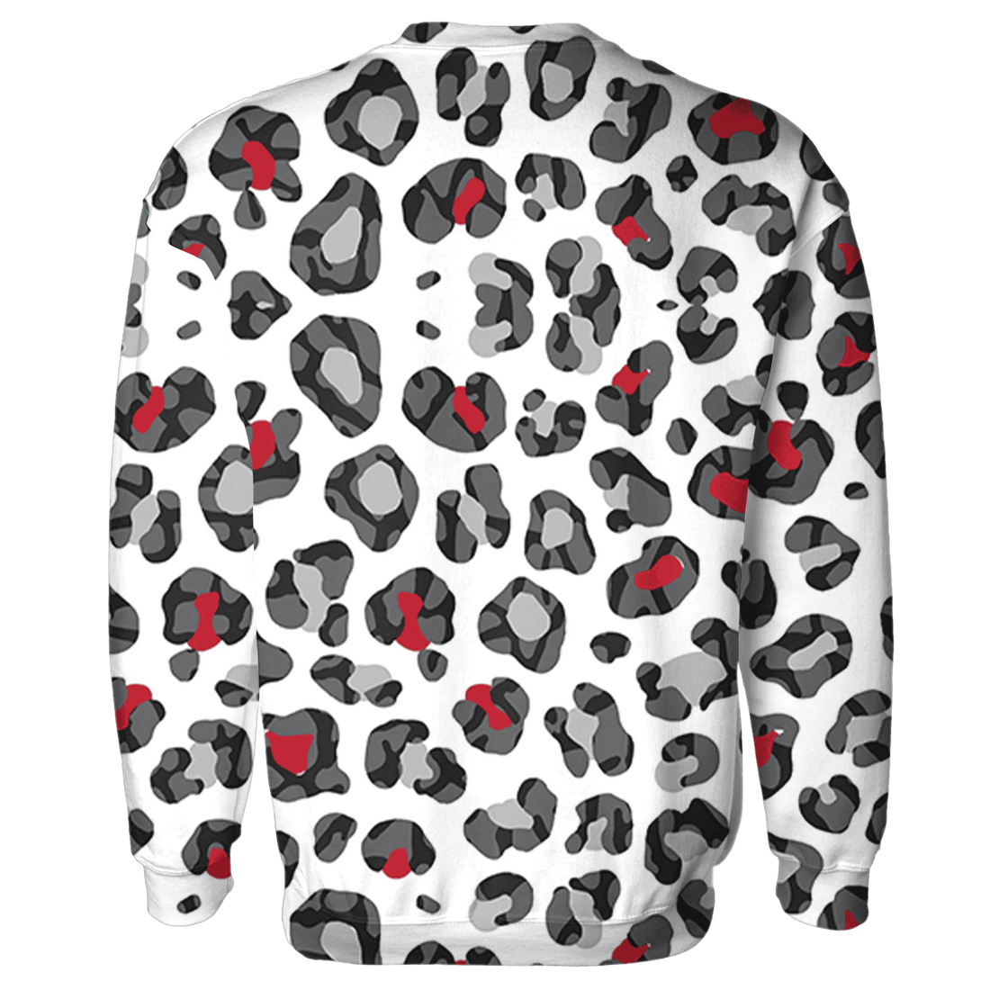 Cement-Grey-3s-Sweatshirt-Match-Leopard-Pattern-3D