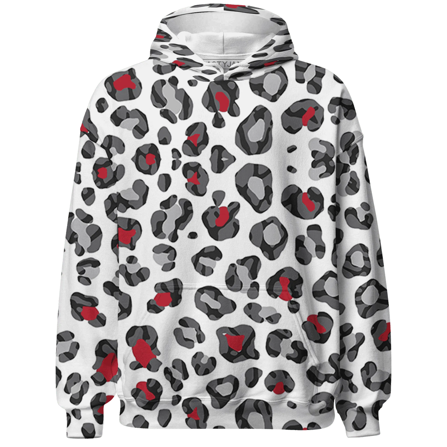 Cement-Grey-3s-Hoodie-Match-Leopard-Pattern-3D