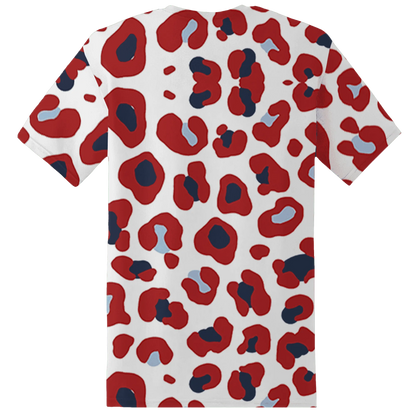 White-Navy-6s-T-Shirt-Match-Leopard-Pattern-3D