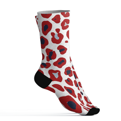 White-Navy-6s-Socks-Match-Leopard-Pattern-3D