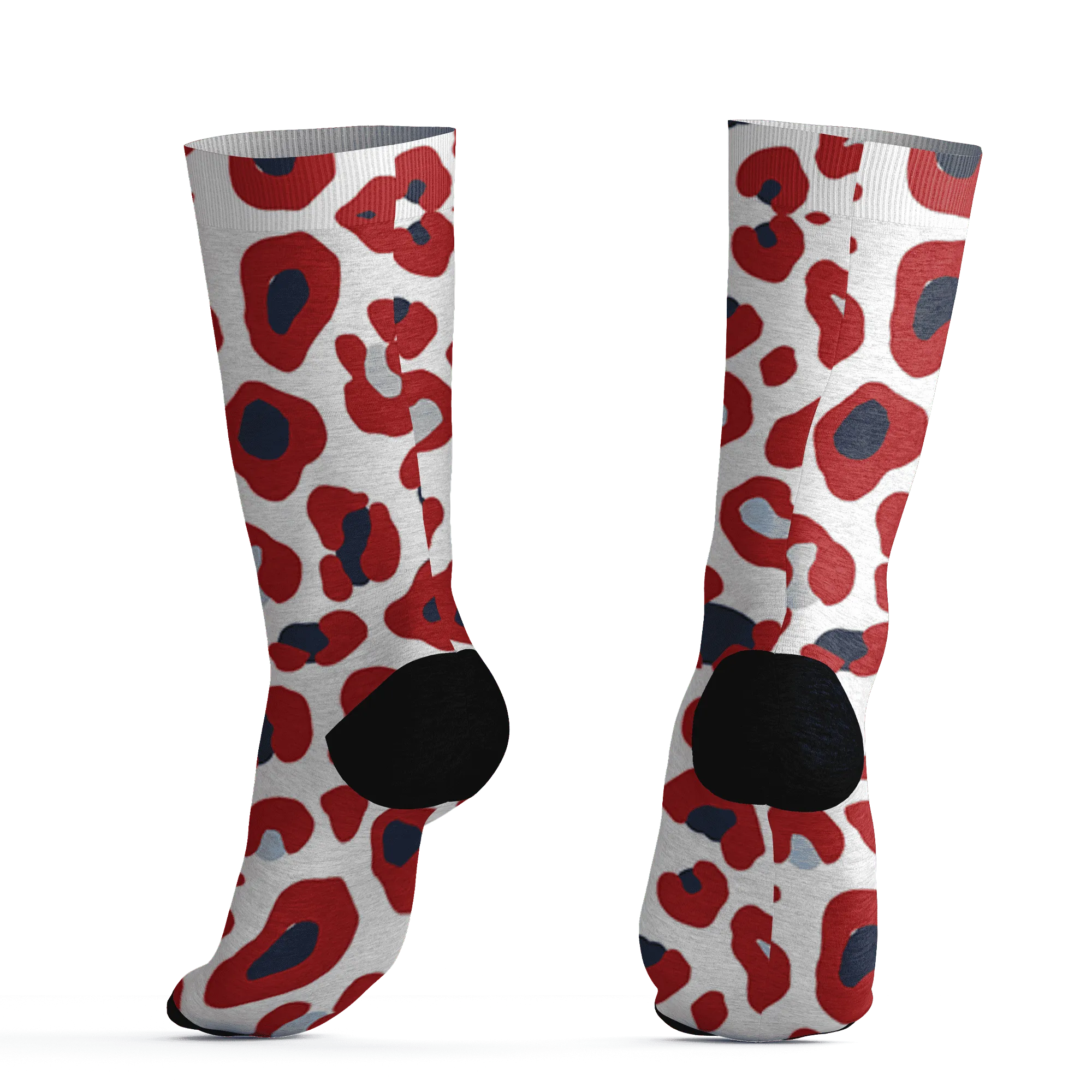 White-Navy-6s-Socks-Match-Leopard-Pattern-3D