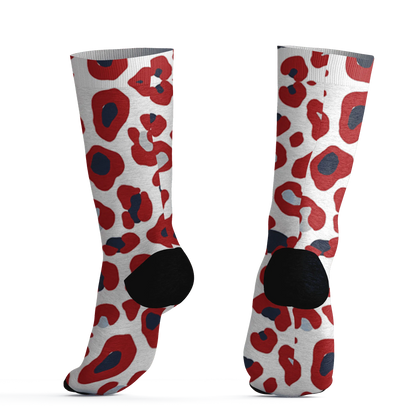 White-Navy-6s-Socks-Match-Leopard-Pattern-3D