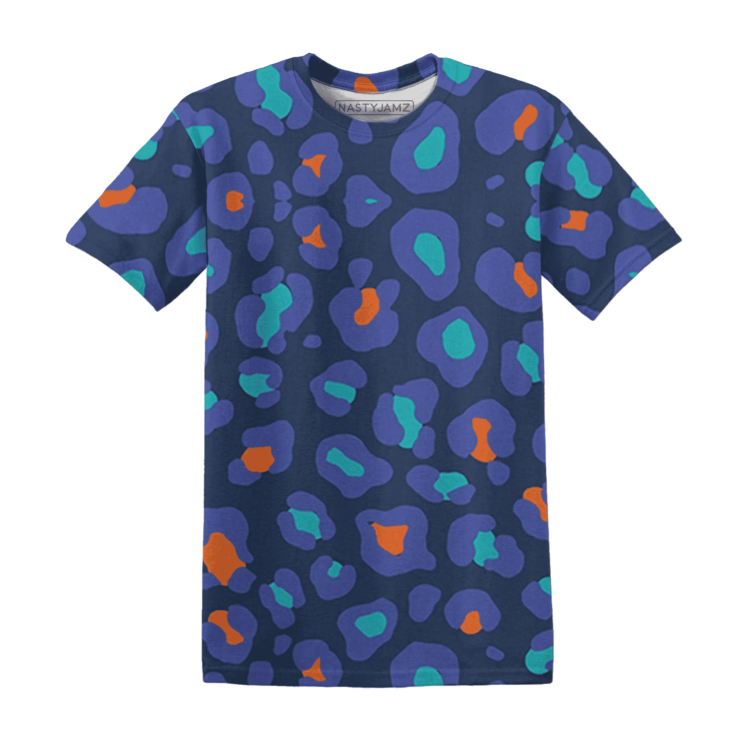 AM-Plus-Drift-Midnight-Navy-Total-Orange-Dusty-Cactus-T-Shirt-Match-Leopard-Pattern-3D