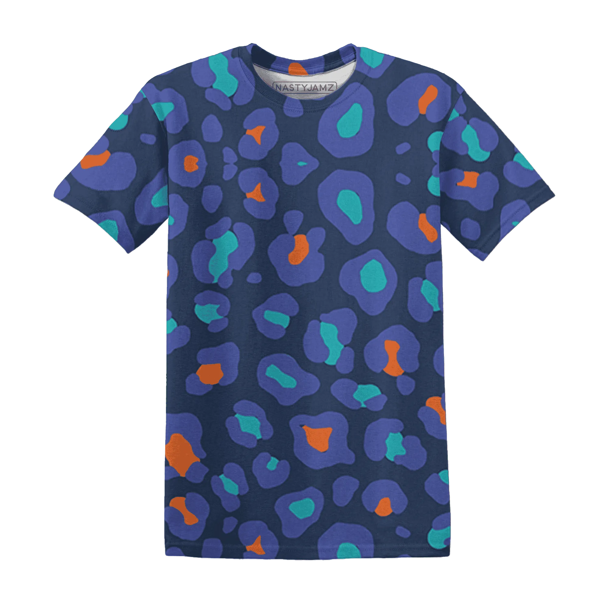 AM-Plus-Drift-Midnight-Navy-Total-Orange-Dusty-Cactus-T-Shirt-Match-Leopard-Pattern-3D
