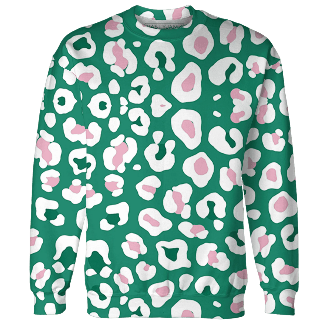Dunk-Pink-Malachite-Medium-Soft-Low-Sail-Sweatshirt-Match-Leopard-Pattern-3D
