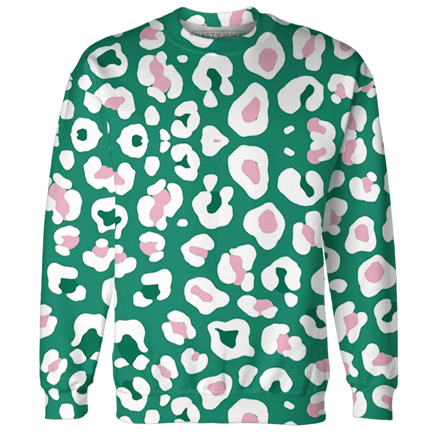 Dunk-Pink-Malachite-Medium-Soft-Low-Sail-Sweatshirt-Match-Leopard-Pattern-3D