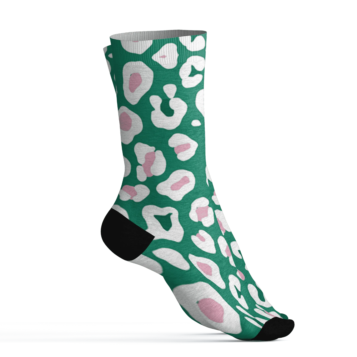 Dunk-Pink-Malachite-Medium-Soft-Low-Sail-Socks-Match-Leopard-Pattern-3D