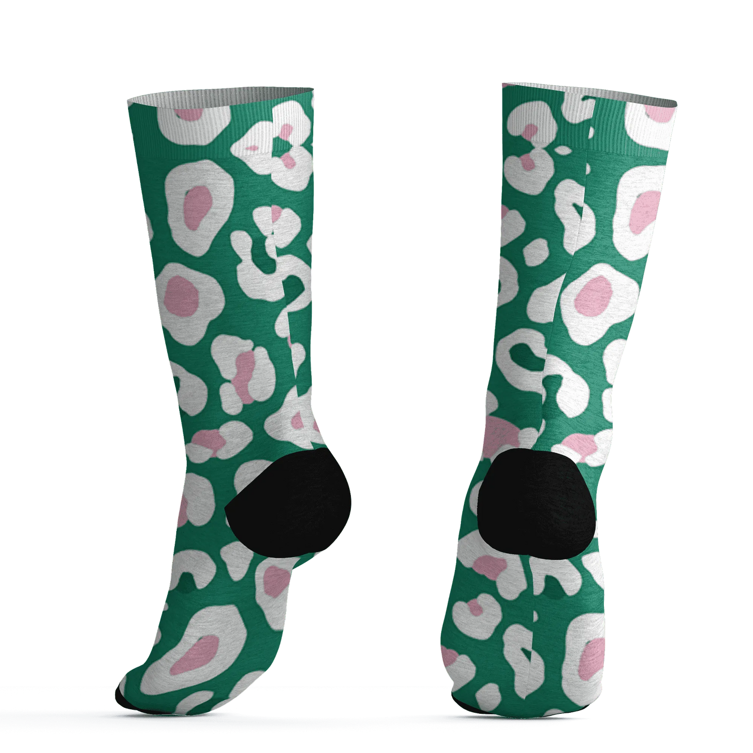 Dunk-Pink-Malachite-Medium-Soft-Low-Sail-Socks-Match-Leopard-Pattern-3D