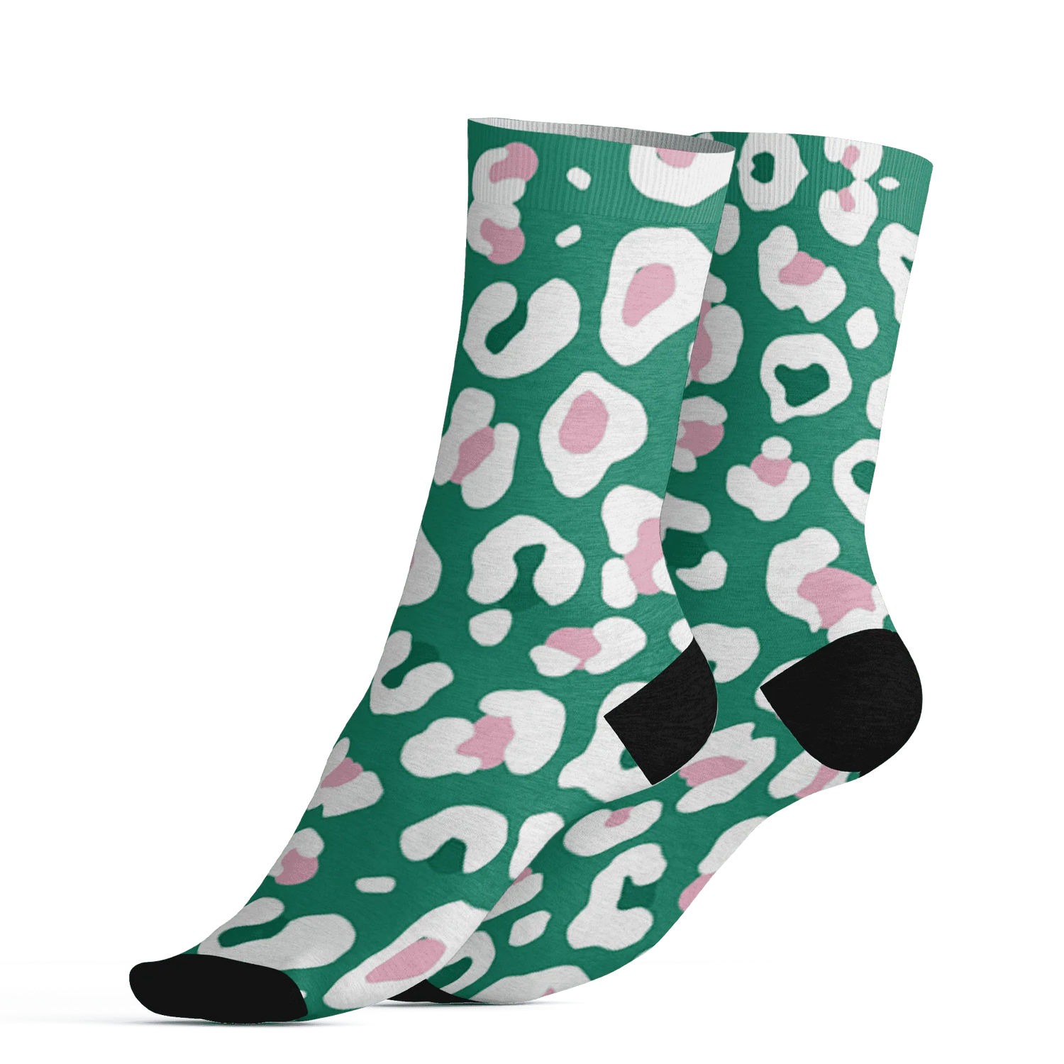 Dunk-Pink-Malachite-Medium-Soft-Low-Sail-Socks-Match-Leopard-Pattern-3D