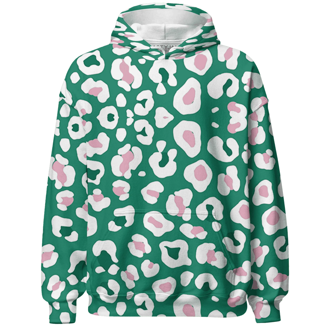 Dunk-Pink-Malachite-Medium-Soft-Low-Sail-Hoodie-Match-Leopard-Pattern-3D