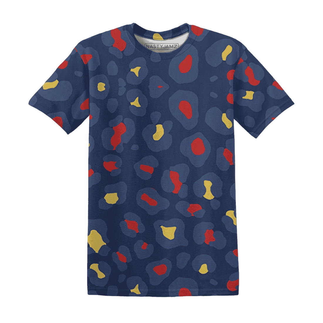 VaporMax-Air-Plus-Midnight-Navy-Gold-Black-T-Shirt-Match-Leopard-Pattern-3D