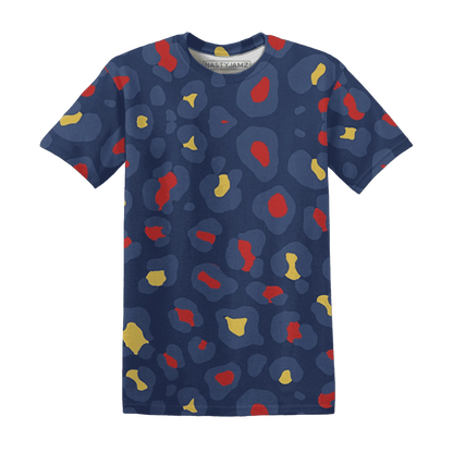 VaporMax-Air-Plus-Midnight-Navy-Gold-Black-T-Shirt-Match-Leopard-Pattern-3D