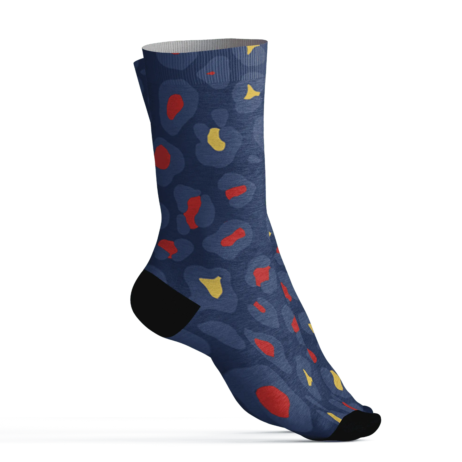 VaporMax-Air-Plus-Midnight-Navy-Gold-Black-Socks-Match-Leopard-Pattern-3D