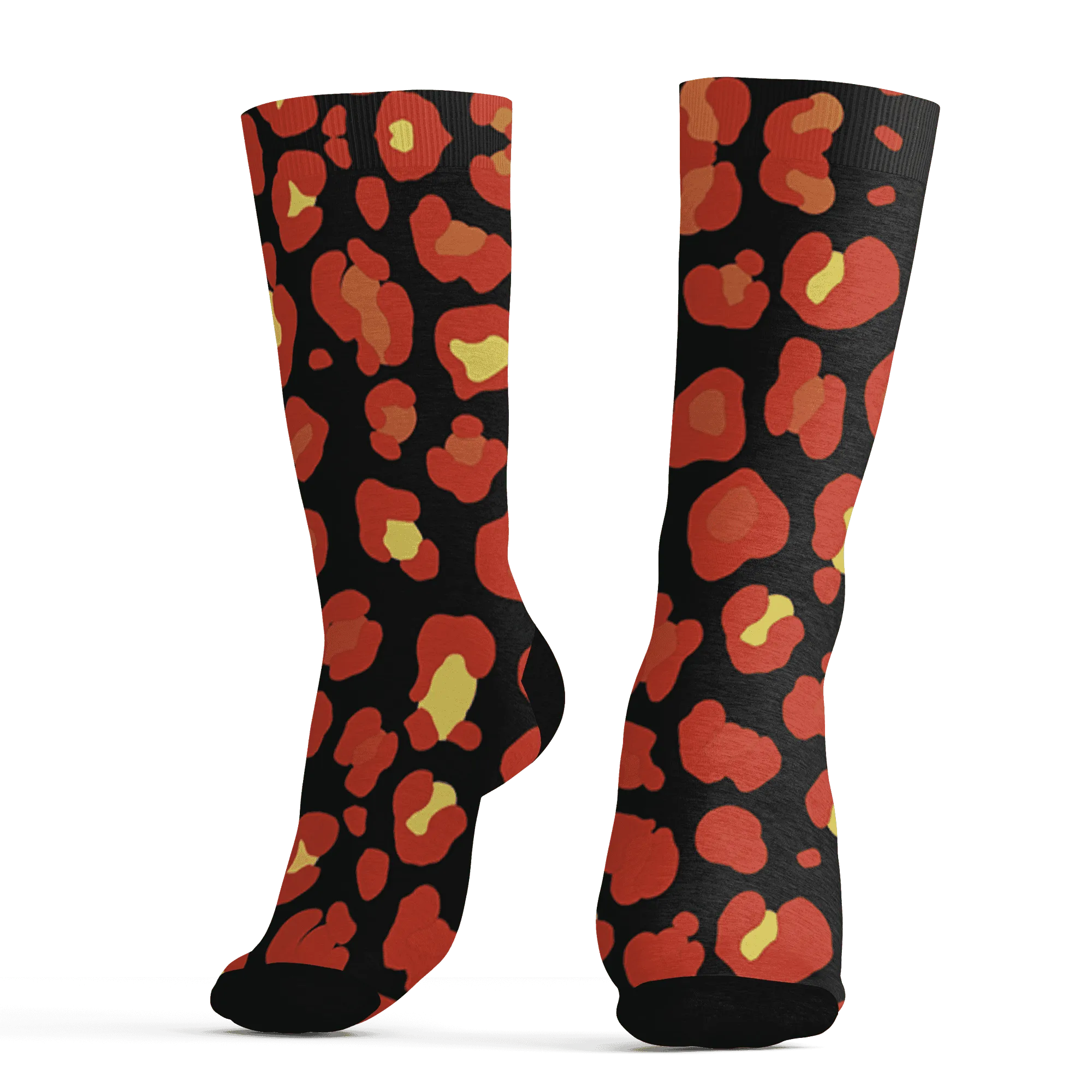 VaporMax-Crimson-Total-Orange-Plus-Socks-Match-Leopard-Pattern-3D