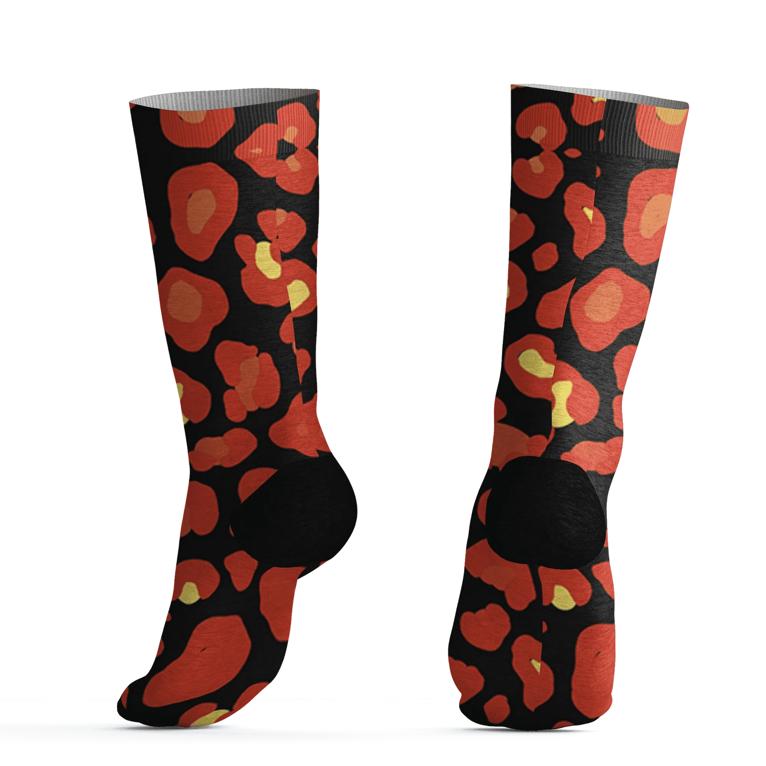 VaporMax-Crimson-Total-Orange-Plus-Socks-Match-Leopard-Pattern-3D