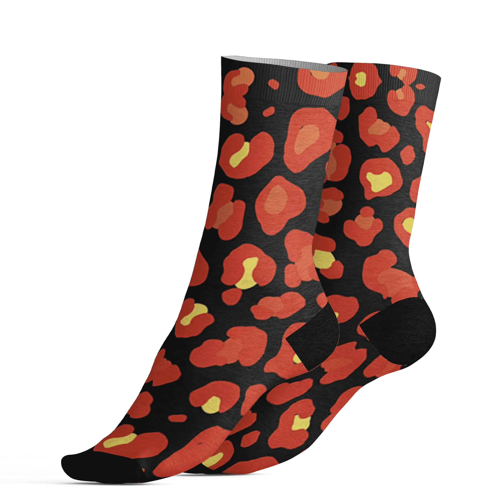 VaporMax-Crimson-Total-Orange-Plus-Socks-Match-Leopard-Pattern-3D