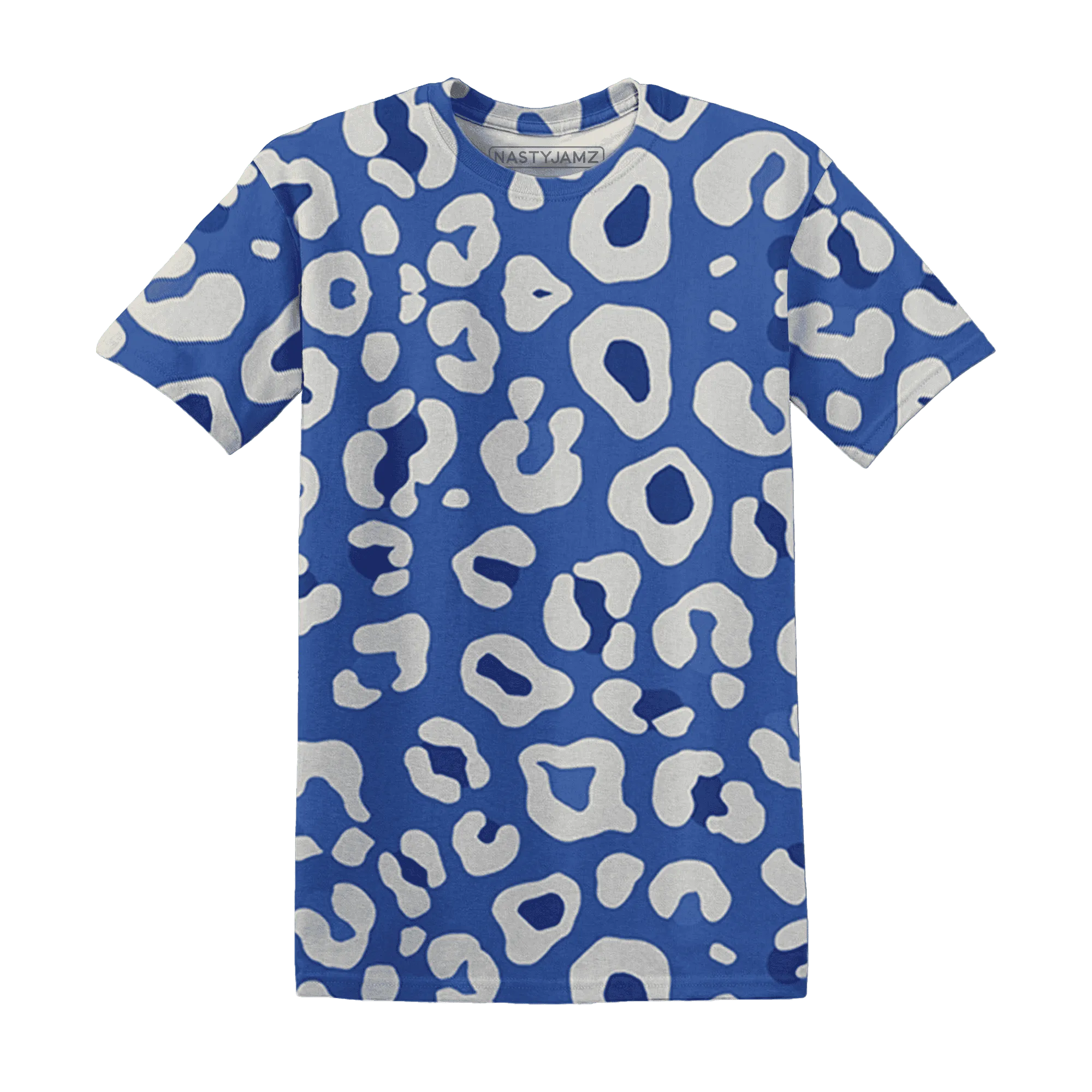 VaporMax-Game-Royal-Blue-T-Shirt-Match-Leopard-Pattern-3D