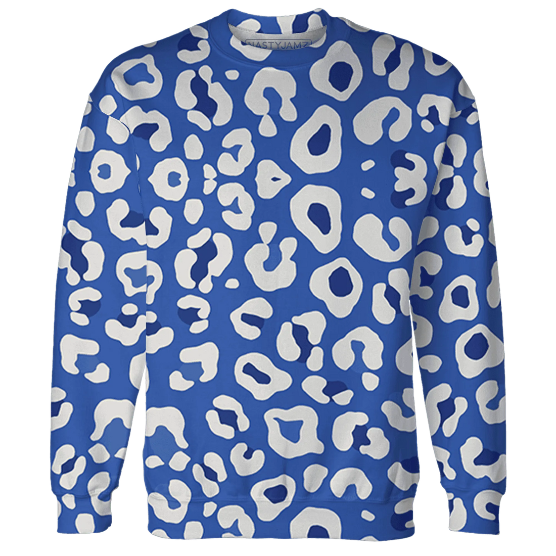 VaporMax-Game-Royal-Blue-Sweatshirt-Match-Leopard-Pattern-3D