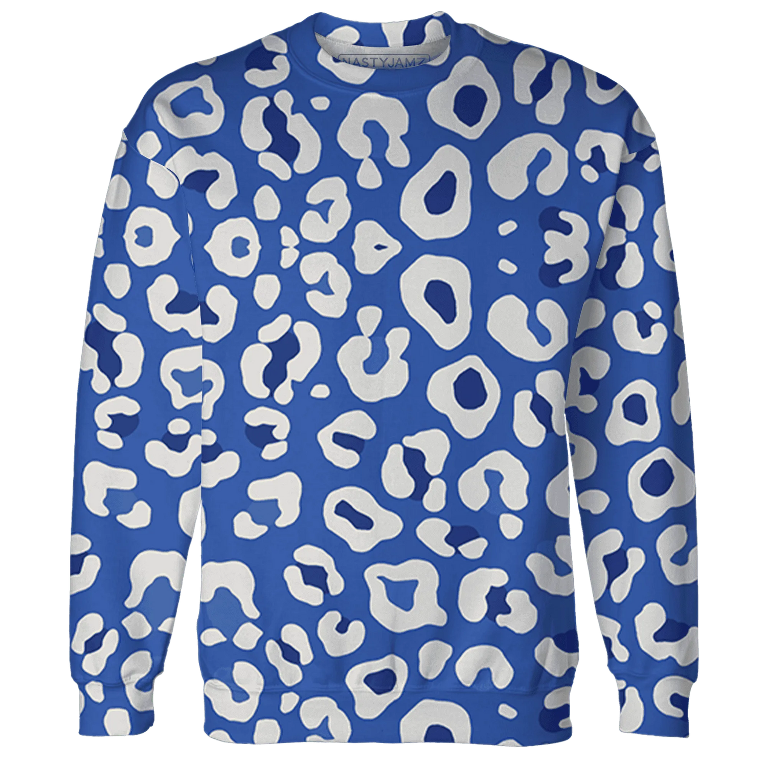 VaporMax-Game-Royal-Blue-Sweatshirt-Match-Leopard-Pattern-3D