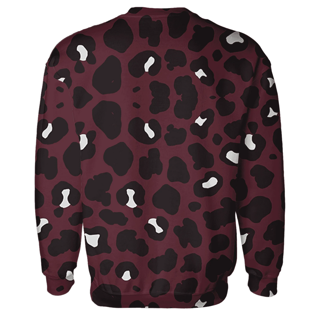 VaporMax-Night-Maron-Burgundy-Sweatshirt-Match-Leopard-Pattern-3D