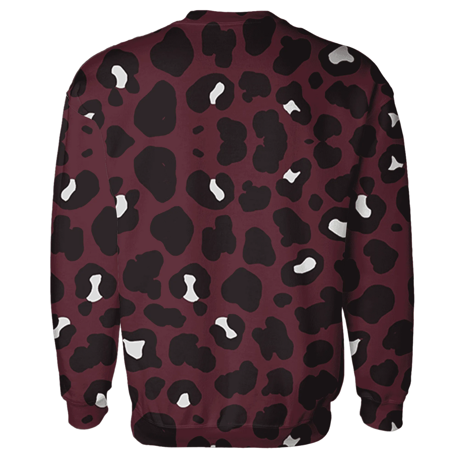 VaporMax-Night-Maron-Burgundy-Sweatshirt-Match-Leopard-Pattern-3D