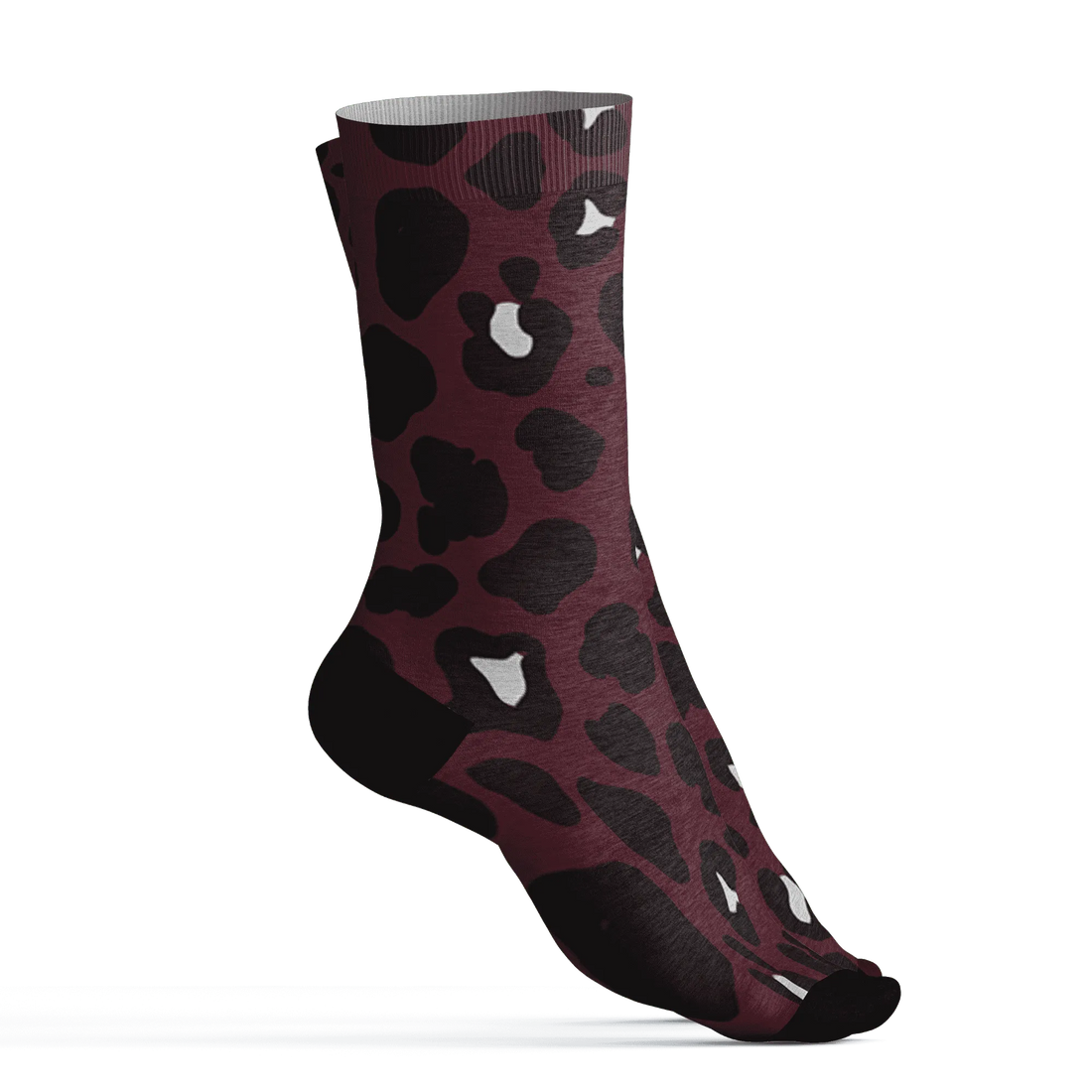 VaporMax-Night-Maron-Burgundy-Socks-Match-Leopard-Pattern-3D