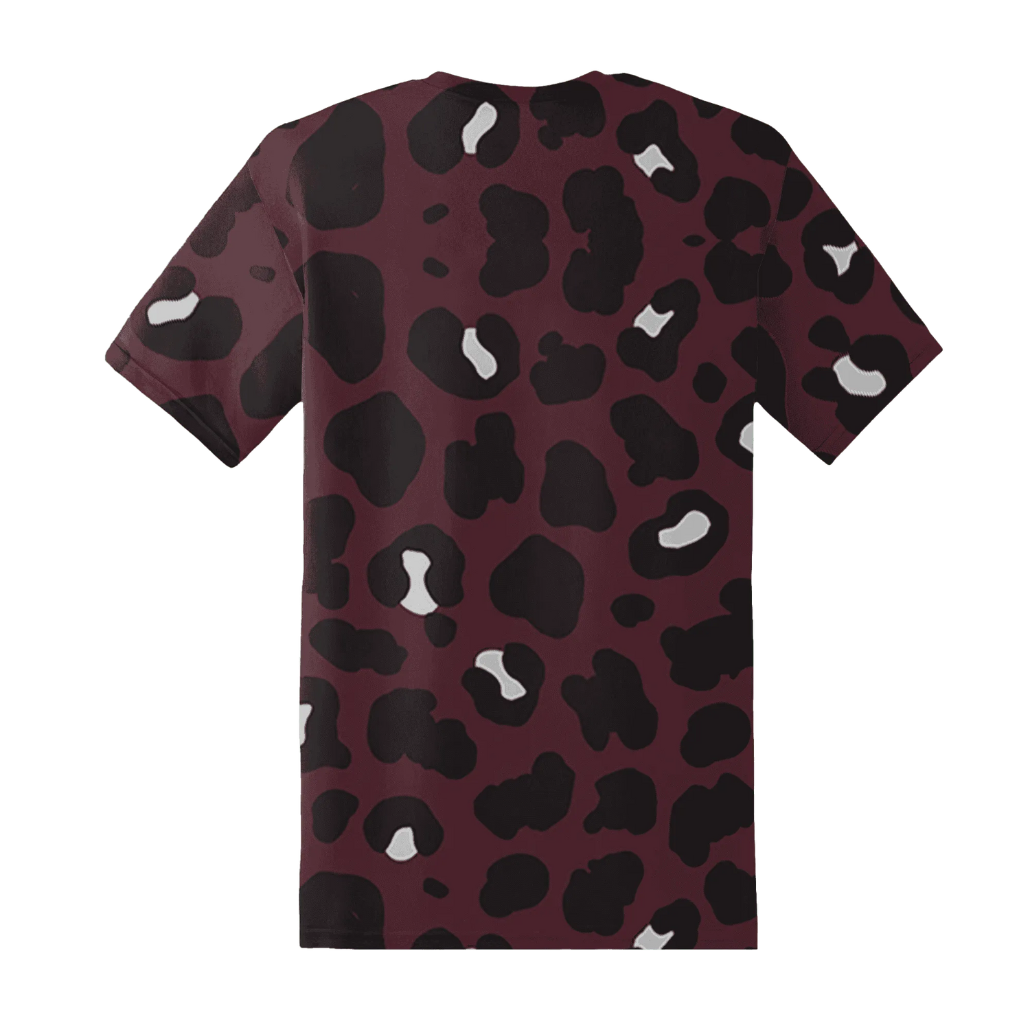 VaporMax-Night-Maron-Burgundy-T-Shirt-Match-Leopard-Pattern-3D