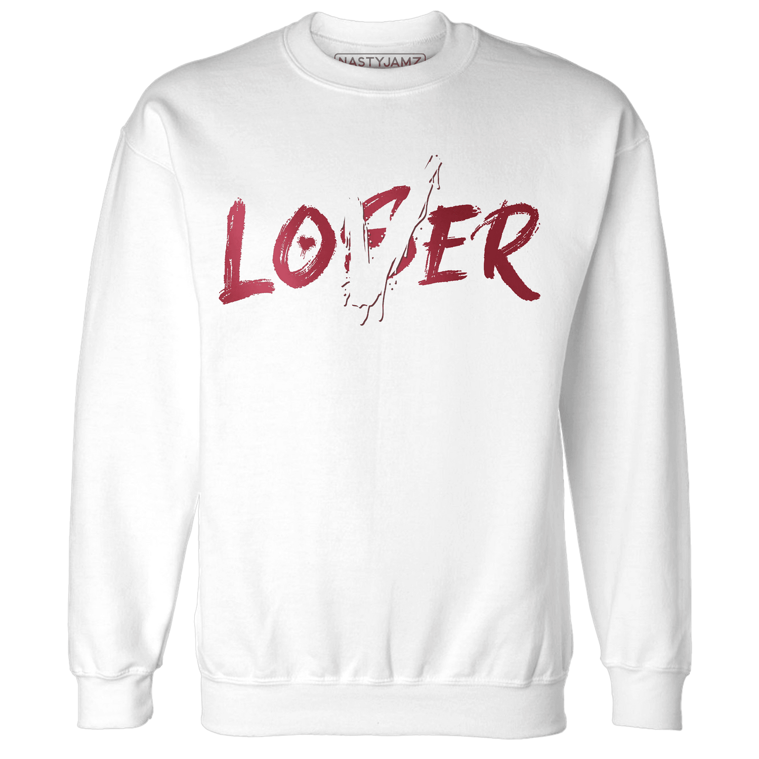 High 85 Metallic Burgundy 1s Sweatshirt Match Loser Lover - NastyJamz