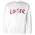 High 85 Metallic Burgundy 1s Sweatshirt Match Loser Lover - NastyJamz