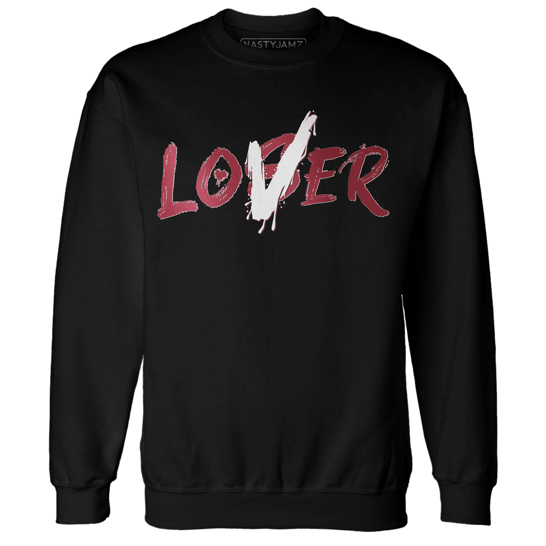 High 85 Metallic Burgundy 1s Sweatshirt Match Loser Lover - NastyJamz