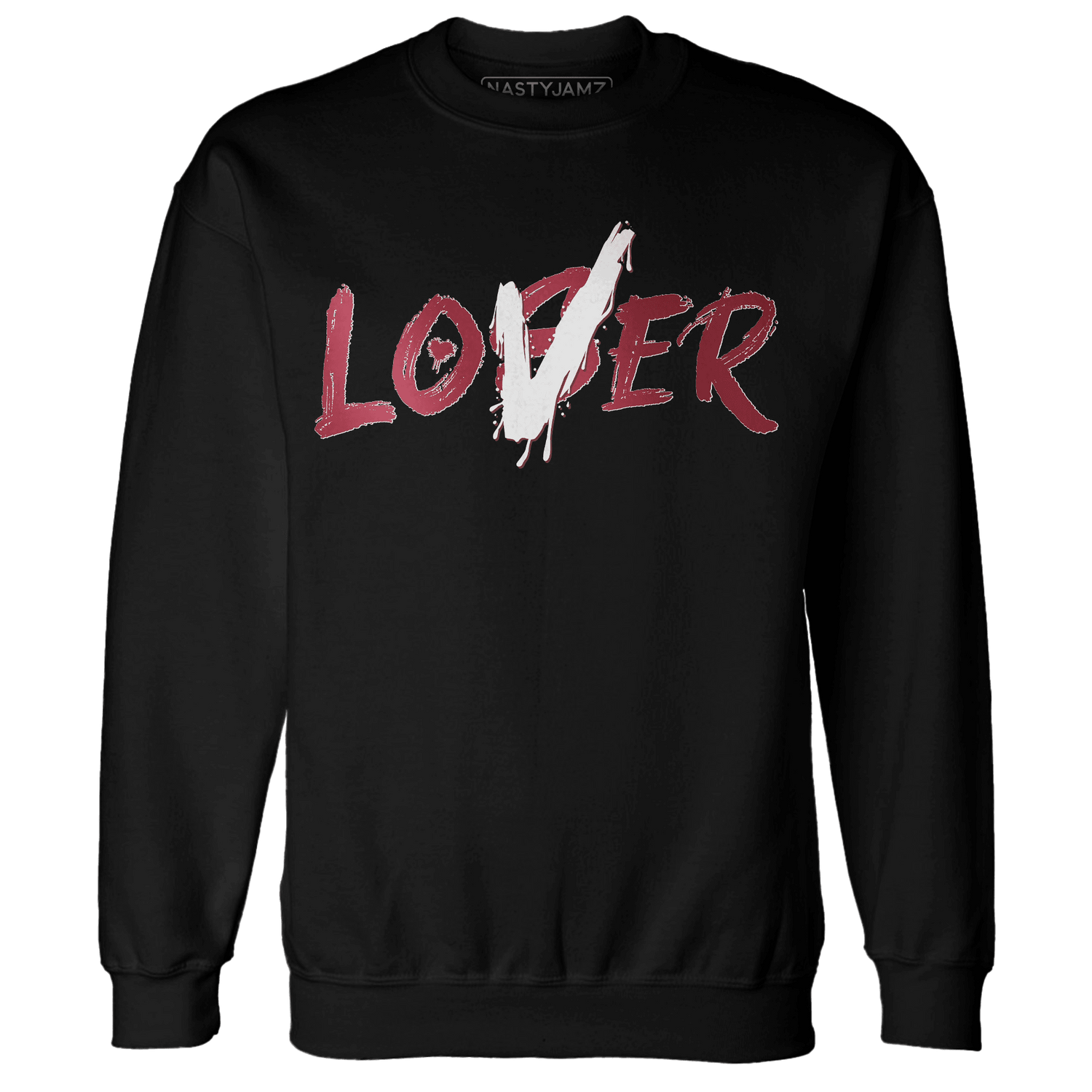 High 85 Metallic Burgundy 1s Sweatshirt Match Loser Lover - NastyJamz